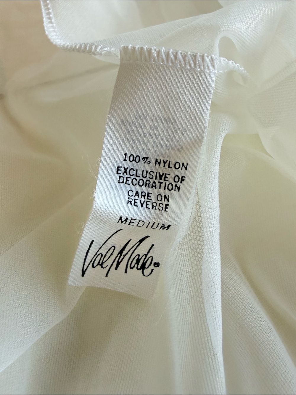Vintage Val Mode Cream Chiffon Peignoir Made in USA Romantic Lace Maxi Robe - Picture 10 of 11